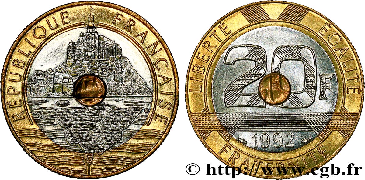 20 francs Mont Saint-Michel 1992 Pessac F.403/5 ST65 