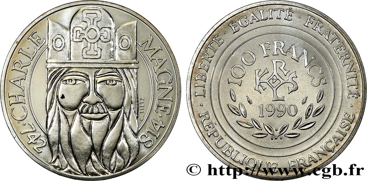 100 francs Charlemagne 1990  F.458/2 MS 
