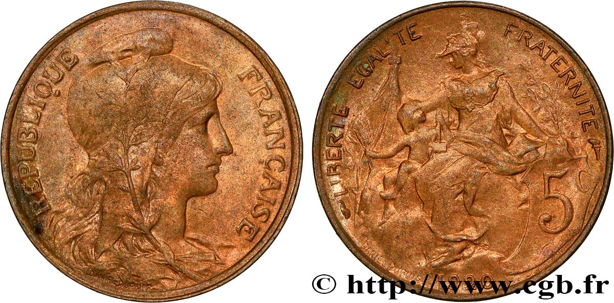 5 centimes Daniel-Dupuis 1920  F.119/31 AU55 