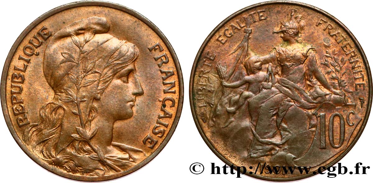 10 centimes Daniel-Dupuis 1901  F.136/10 VZ55 