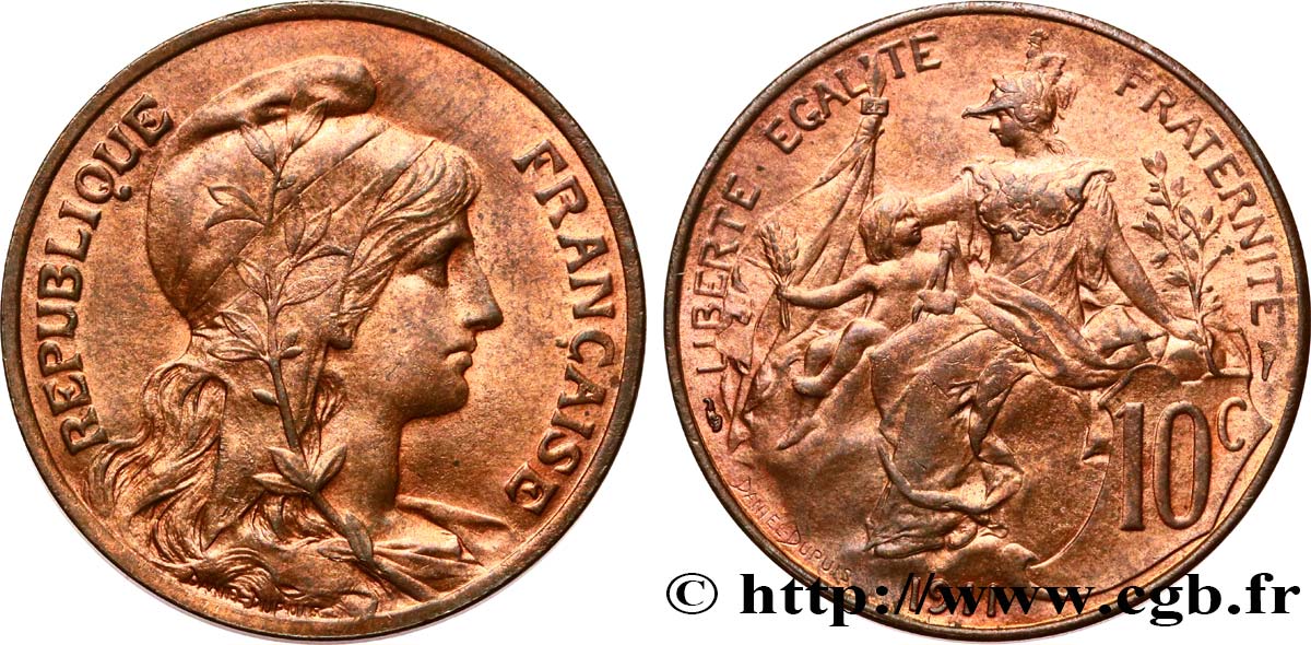 10 centimes Daniel-Dupuis 1911  F.136/20 MS63 