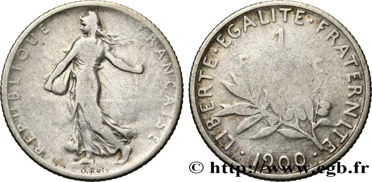 1 franc Semeuse 1900  F.217/4 B 