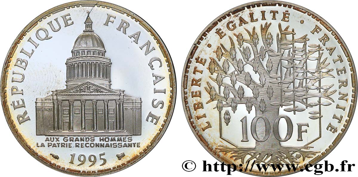 100 francs Panthéon, BE (Belle Épreuve) 1995  F.451/17 MS 