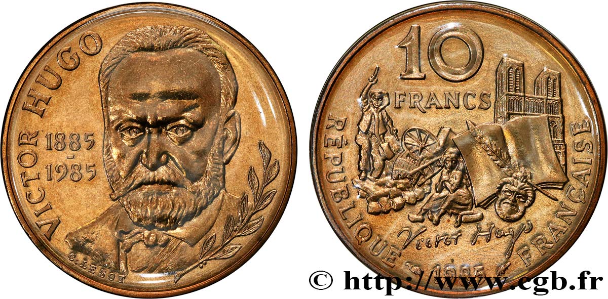 10 francs Victor Hugo 1985 Pessac F.370/2 MS 