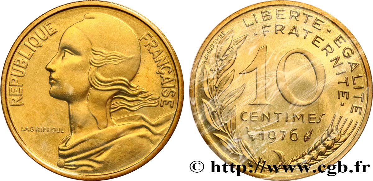10 centimes Marianne 1976 Pessac F.144/16 FDC 