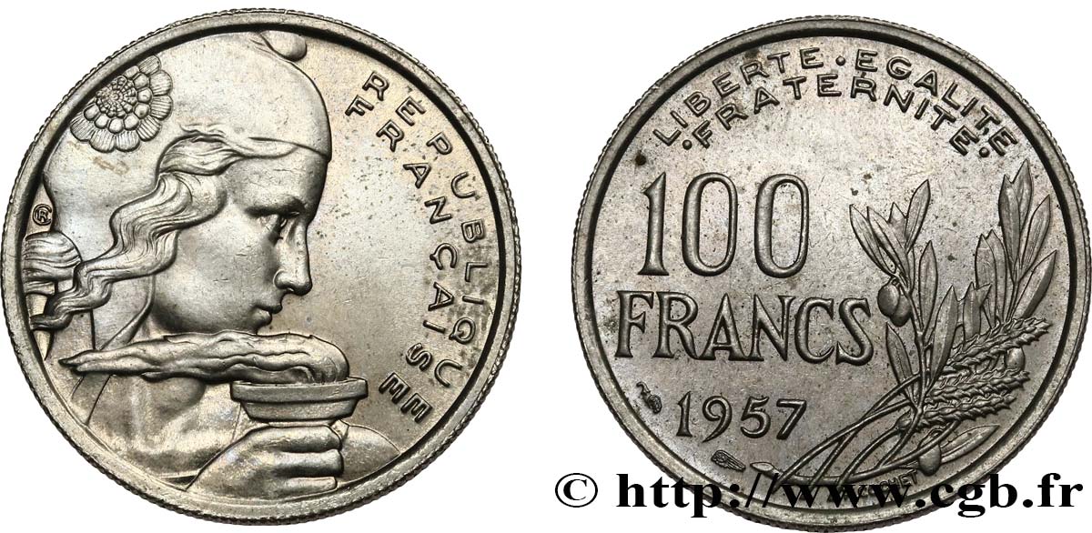100 francs Cochet 1957  F.450/10 SUP60 