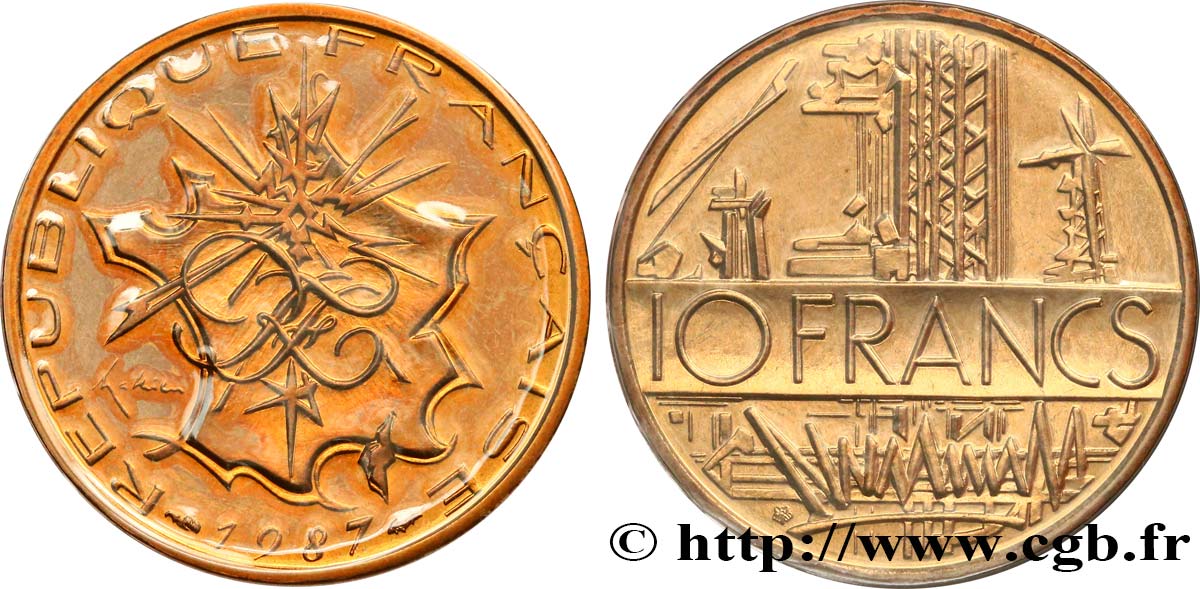 10 francs Mathieu, tranche B 1987 Pessac F.365/14 MS 