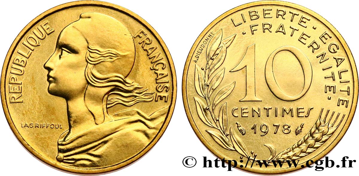 10 centimes Marianne 1978 Pessac F.144/18 FDC 