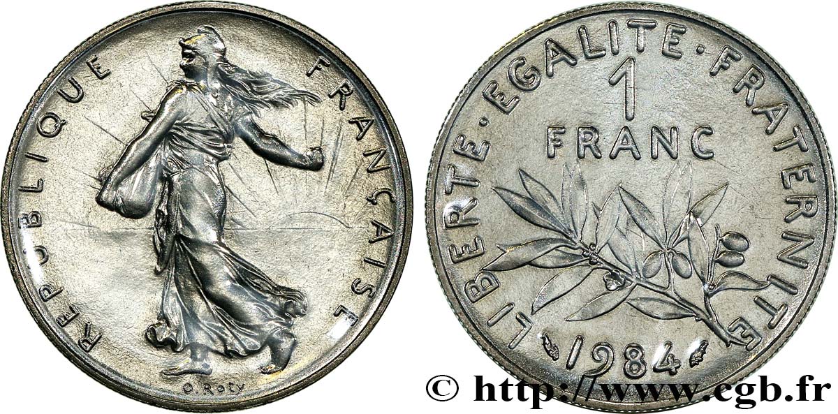 1 franc Semeuse, nickel 1984 Pessac F.226/29 FDC 