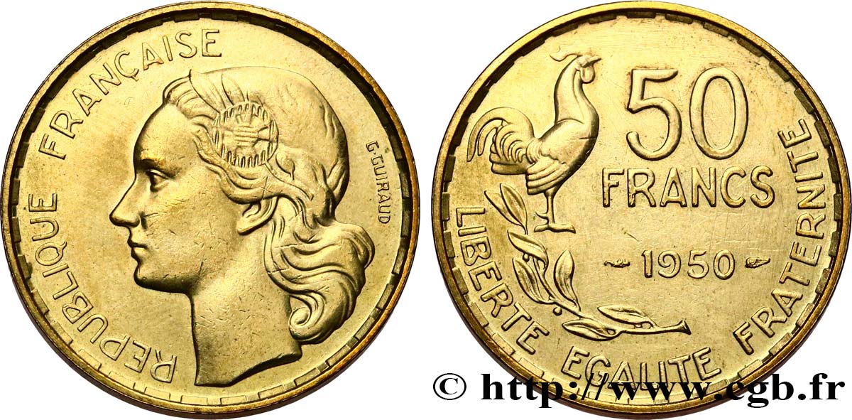 50 francs Guiraud 1950  F.425/3 AU 