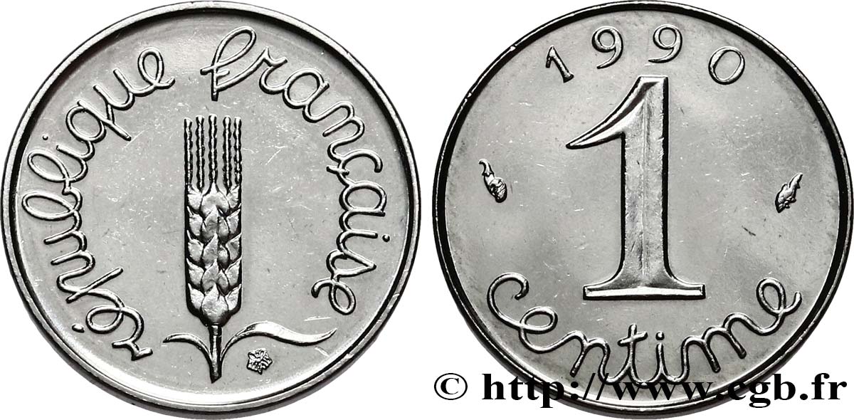 1 centime Épi 1990 Pessac F.106/47 SPL64 