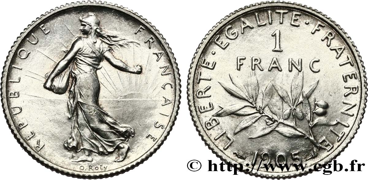 1 franc Semeuse 1905 Paris F.217/10 MS 