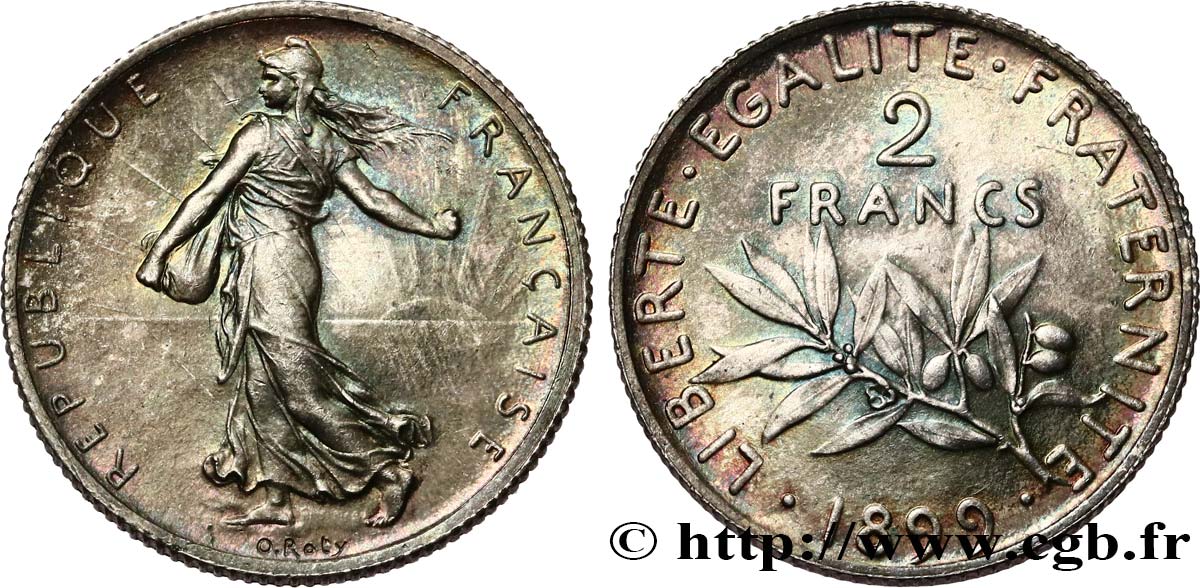 2 francs Semeuse 1899  F.266/3 SPL61 