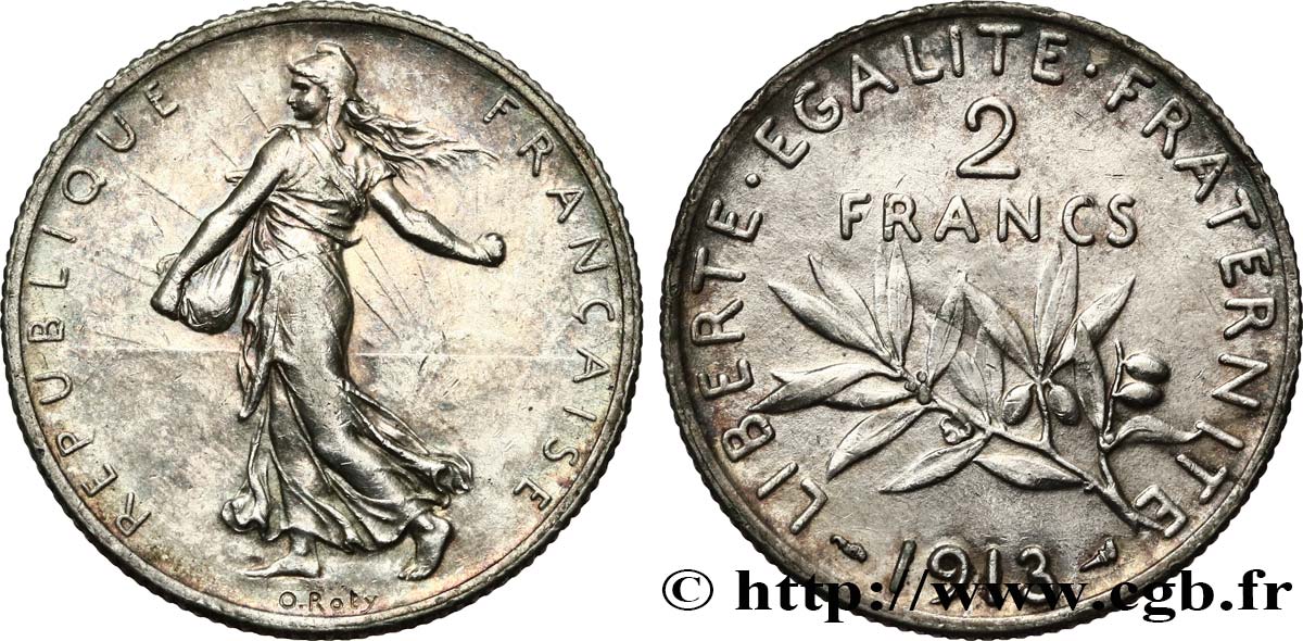 2 francs Semeuse 1913  F.266/14 BB45 