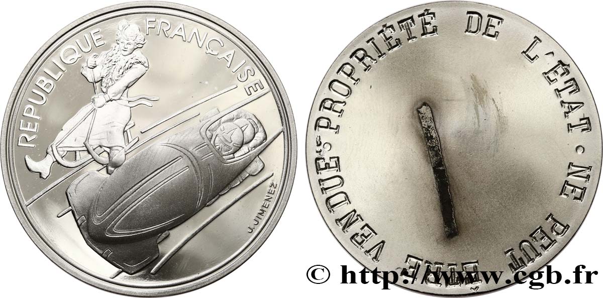 Exemplaire de démonstration Belle Épreuve 100 francs  - Bobsleigh / Luge Belle Époque n.d. Paris F5.1609 1 var. MS 