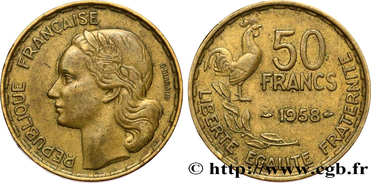 50 Francs Guiraud 1958 Paris F.425/14 TTB40 