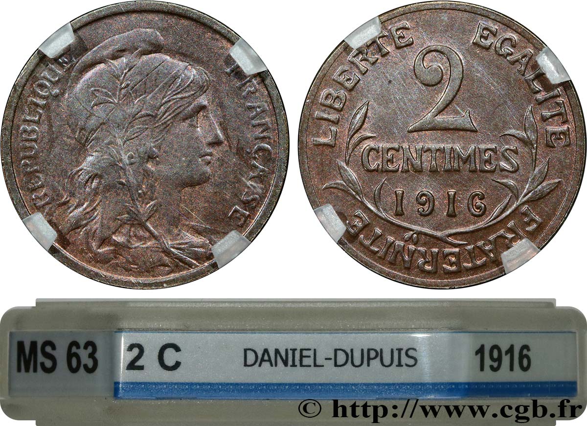 2 centimes Daniel-Dupuis 1916 Paris F.110/18 fST63 GENI