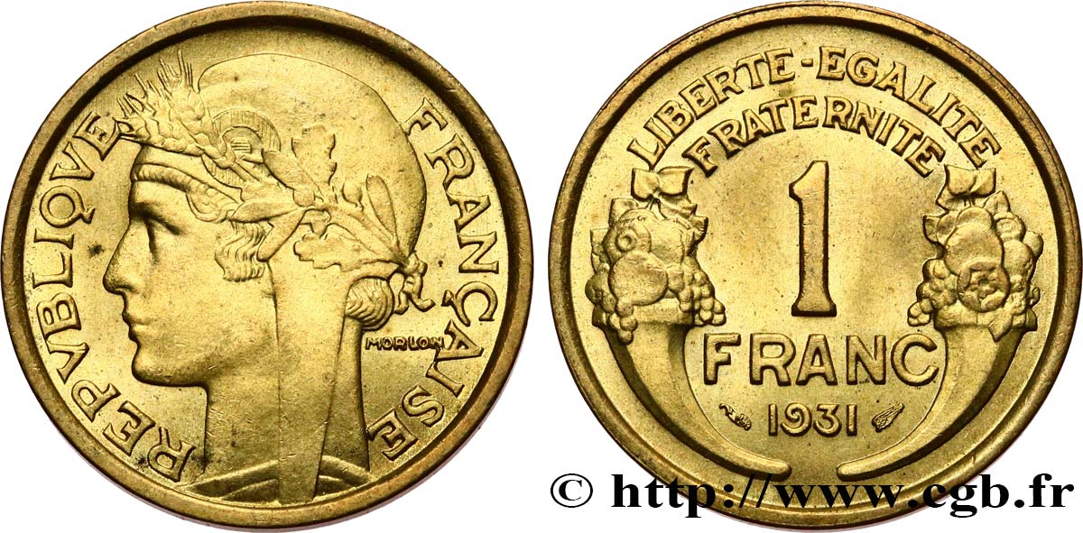 1 franc Morlon 1931 Paris F.219/2 SPL64 