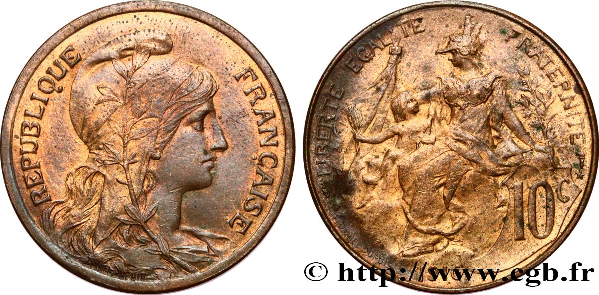 10 centimes Daniel-Dupuis 1916  F.136/27 EBC58 
