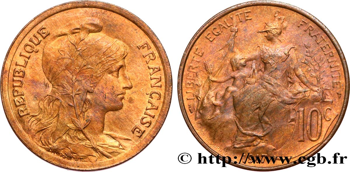 10 centimes Daniel-Dupuis 1917  F.136/28 AU 