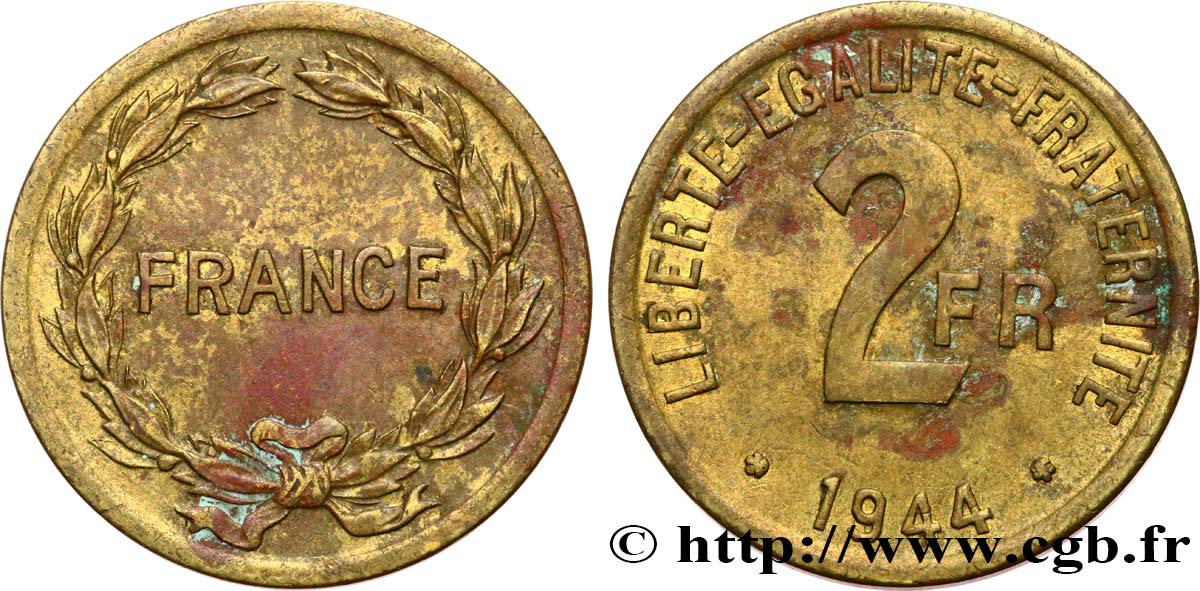 2 francs France 1944  F.271/1 q.BB 