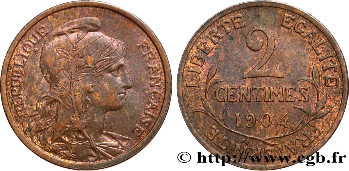 2 centimes Daniel-Dupuis 1904 Paris F.110/9 TTB50 