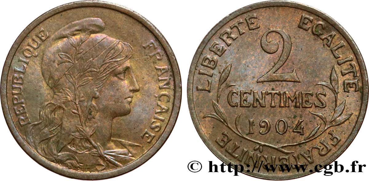 2 centimes Daniel-Dupuis 1904 Paris F.110/9 AU 
