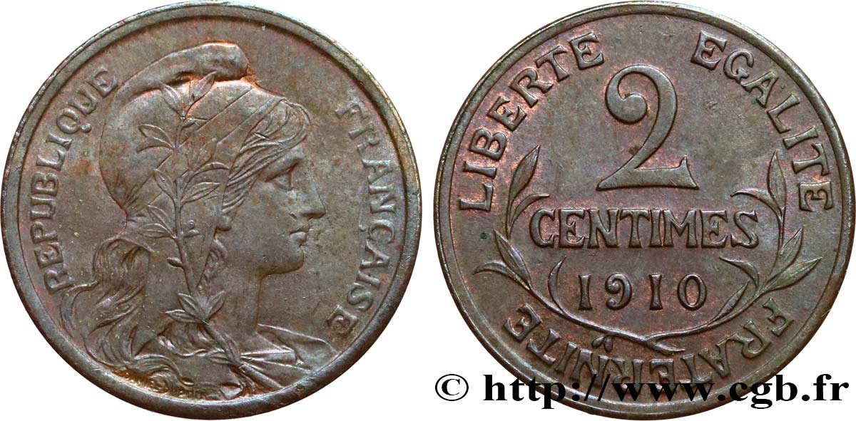 2 centimes Daniel-Dupuis 1910 Paris F.110/13 AU 