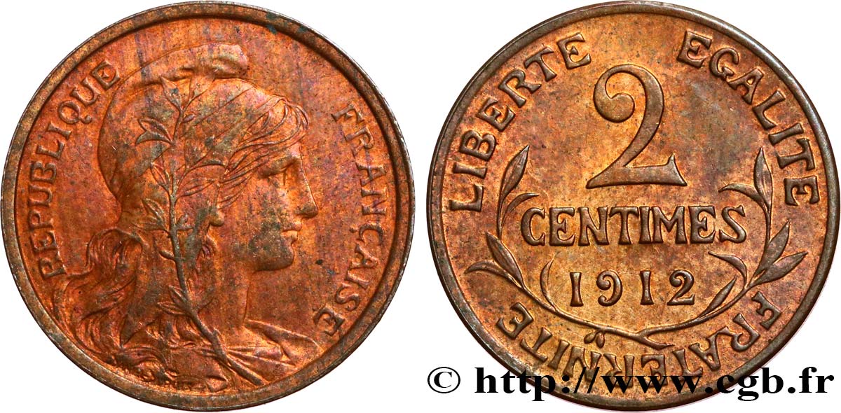 2 centimes Daniel-Dupuis 1912 Paris F.110/15 BB53 