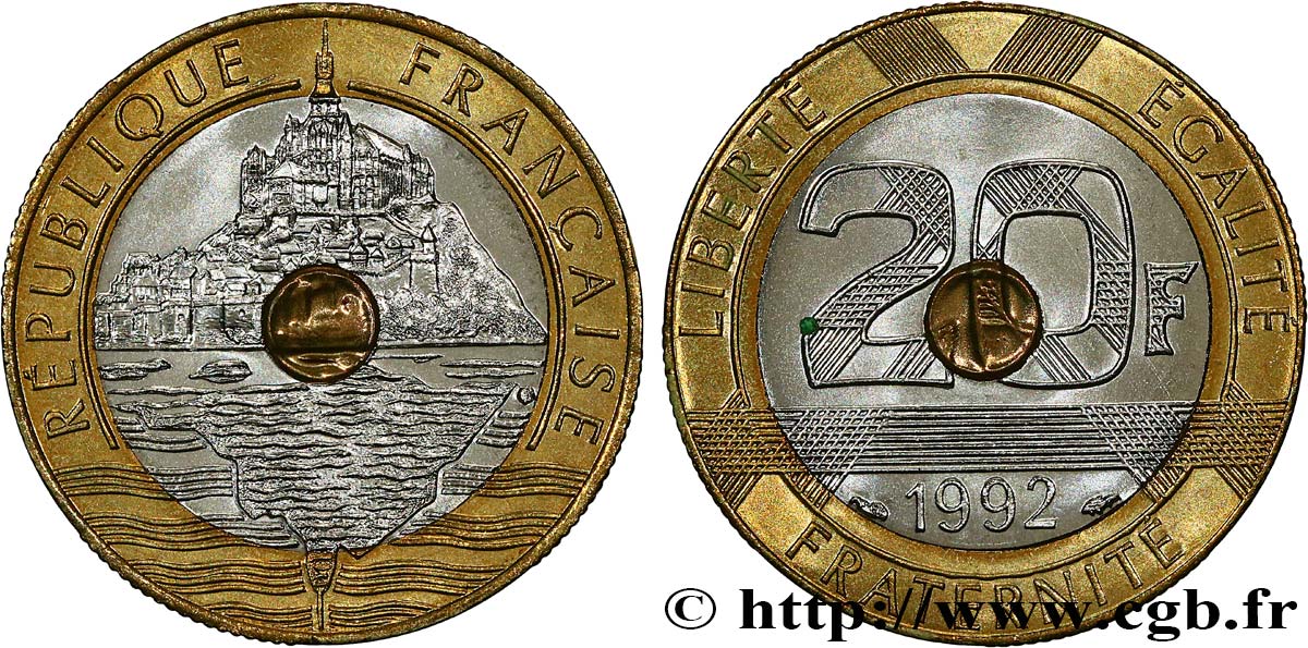 20 francs Mont Saint-Michel 1992 Pessac F.403/5 FDC65 