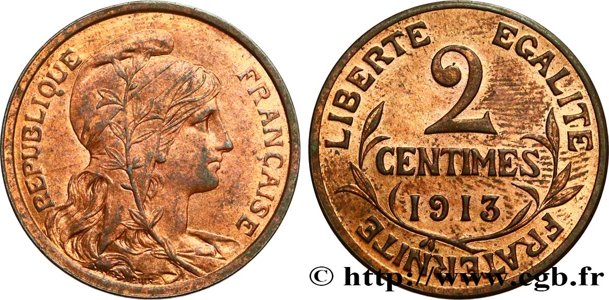 2 centimes Daniel-Dupuis 1913 Paris F.110/16 VZ60 