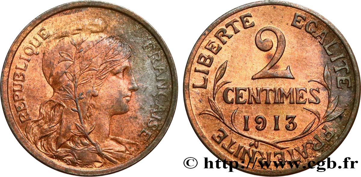 2 centimes Daniel-Dupuis 1913 Paris F.110/16 MS 
