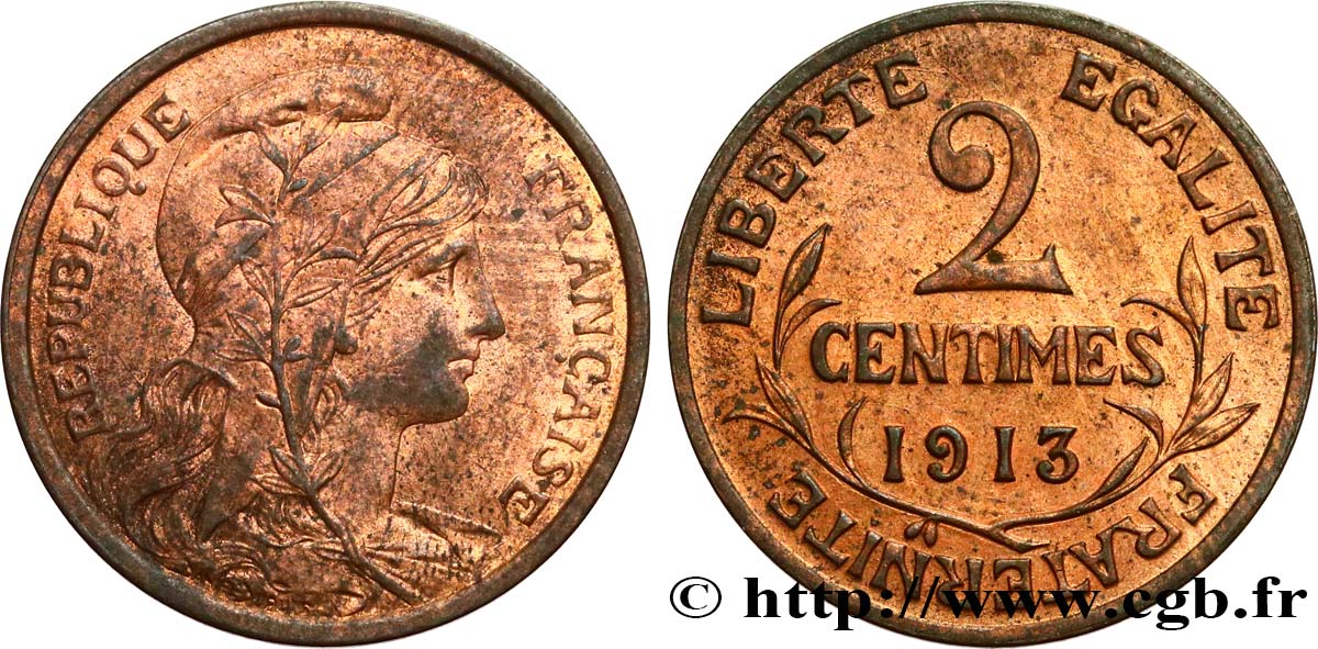 2 centimes Daniel-Dupuis 1913 Paris F.110/16 MS60 
