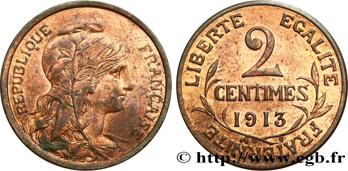 2 centimes Daniel-Dupuis 1913 Paris F.110/16 MS60 