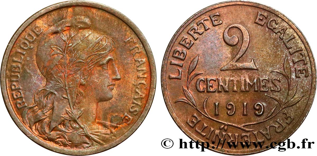 2 centimes Daniel-Dupuis 1919 Paris F.110/19 q.SPL 