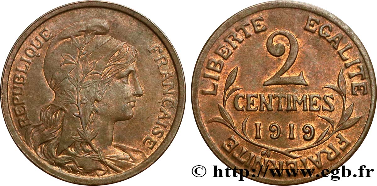 2 centimes Daniel-Dupuis 1919 Paris F.110/19 MS60 