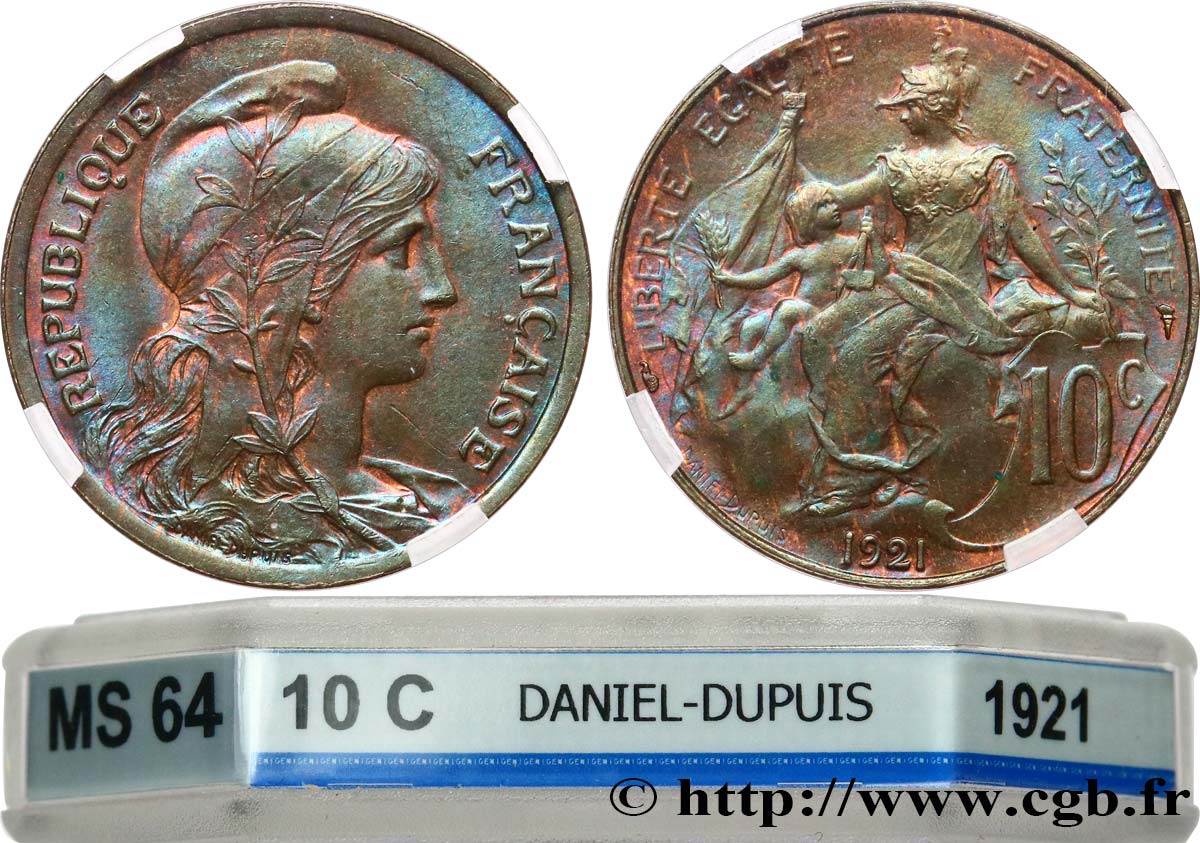 10 centimes Daniel-Dupuis 1921  F.136/30 MS64 GENI