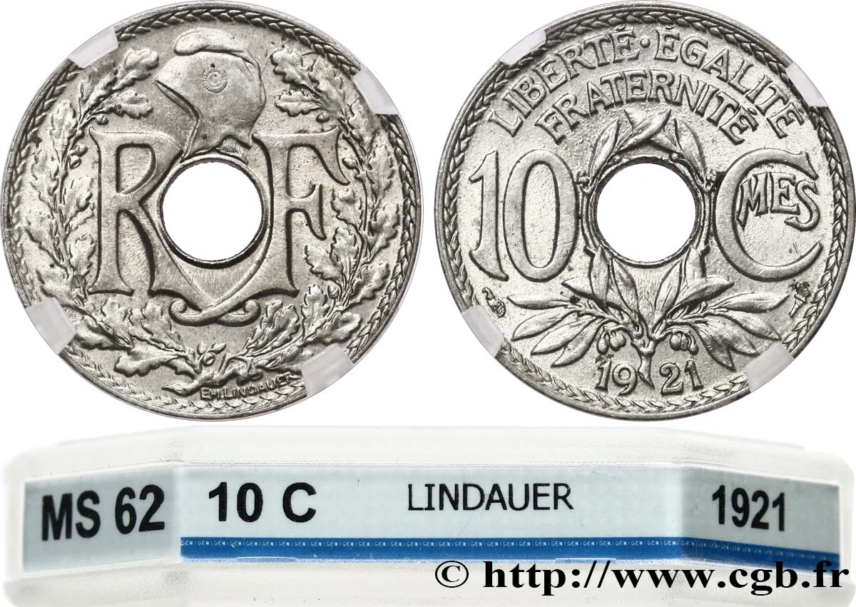 10 centimes Lindauer 1921  F.138/5 MS62 GENI