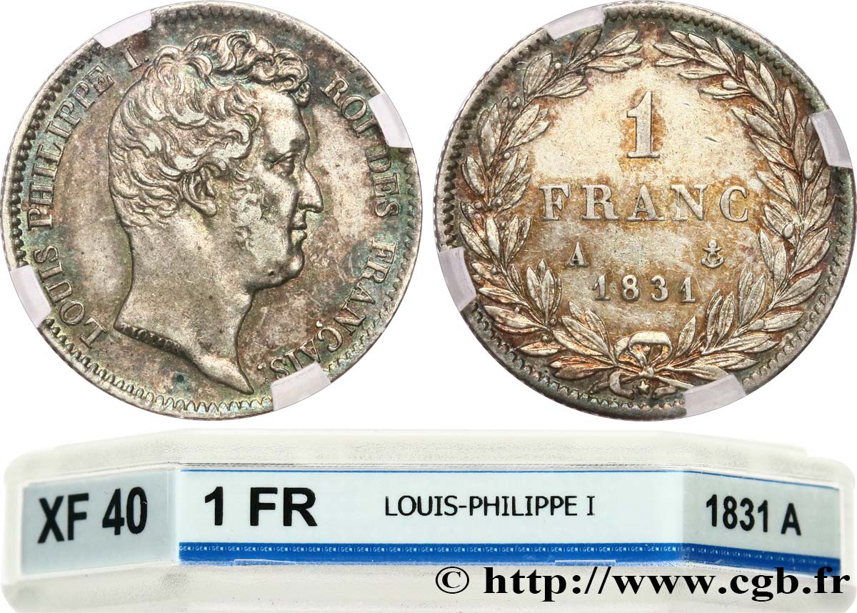 1 franc Louis-Philippe, tête nue 1831 Paris F.209/1 TTB40 GENI