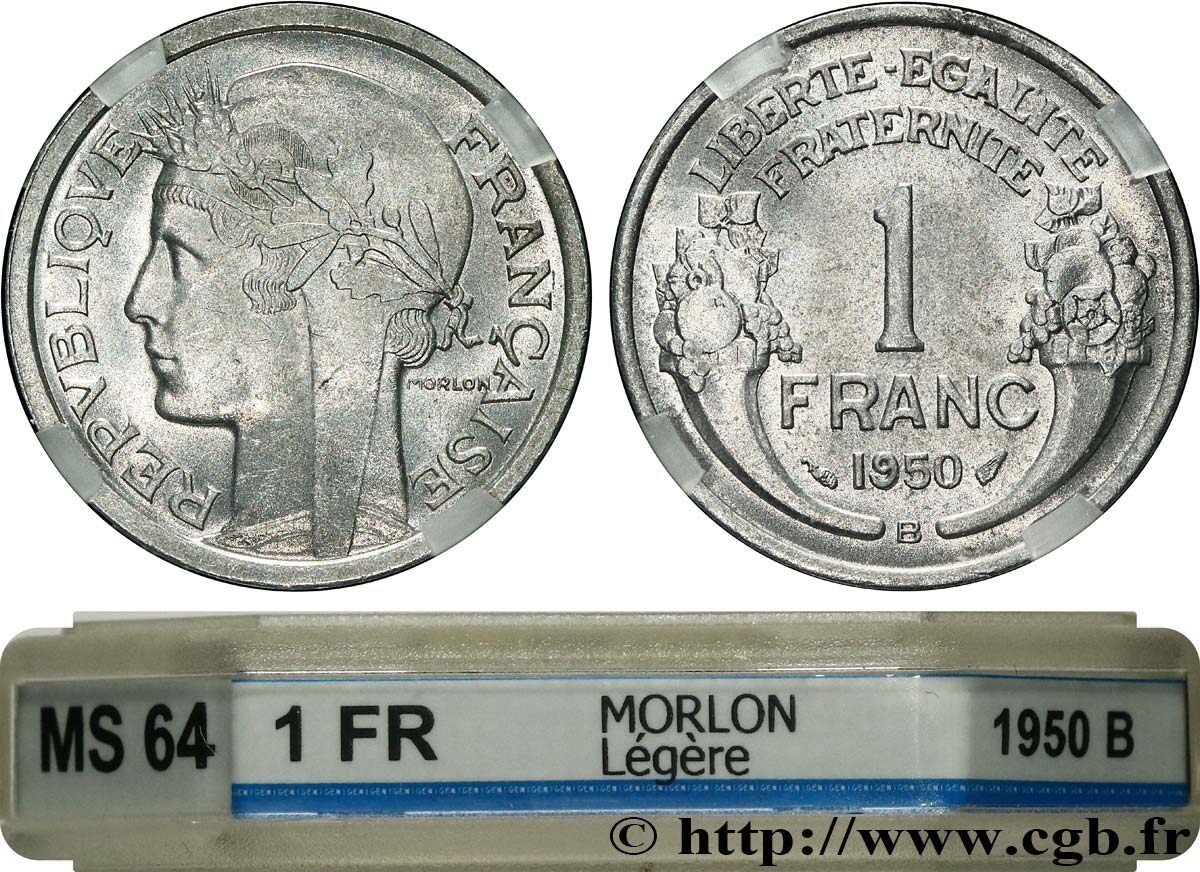 1 franc Morlon, légère 1950 Beaumont-Le-Roger F.221/18 SC64 GENI