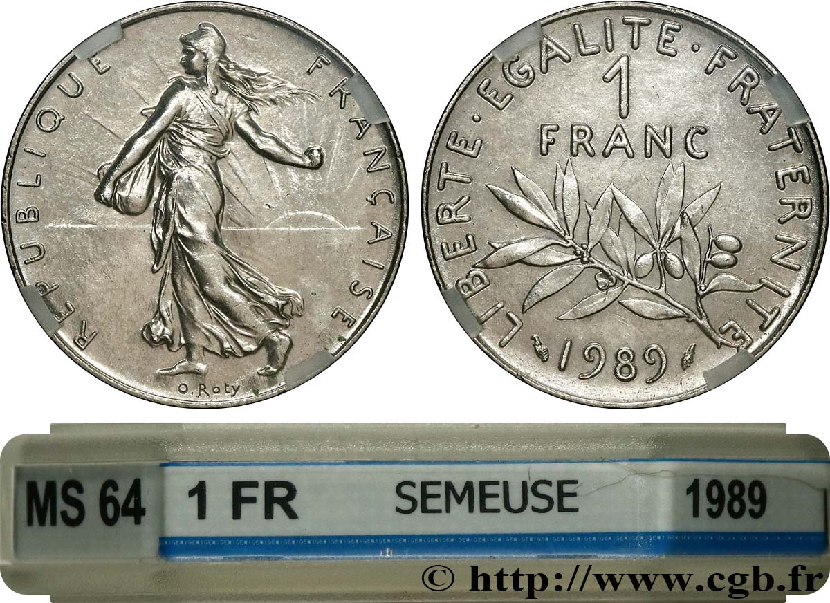 1 franc Semeuse, nickel 1989 Pessac F.226/34 fST64 GENI
