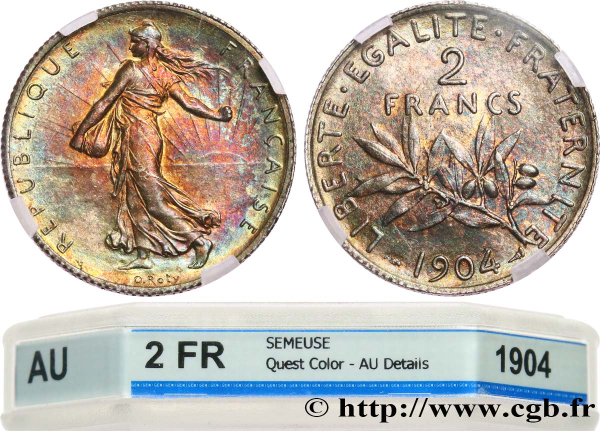 2 francs Semeuse 1904  F.266/8 EBC GENI