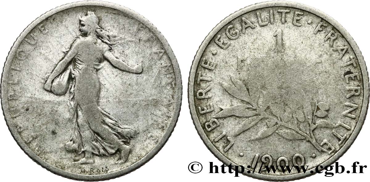 1 franc Semeuse 1900  F.217/4 VG10 