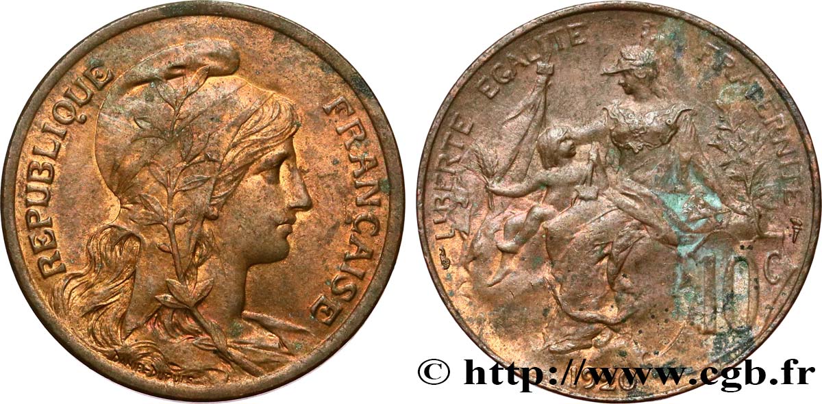 10 centimes Daniel-Dupuis 1920  F.136/29 VZ/fVZ 