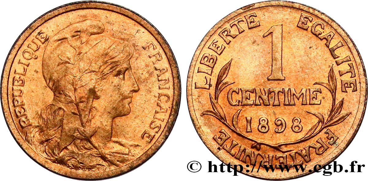 1 centime Daniel-Dupuis 1898 Paris F.105/1 MS64 