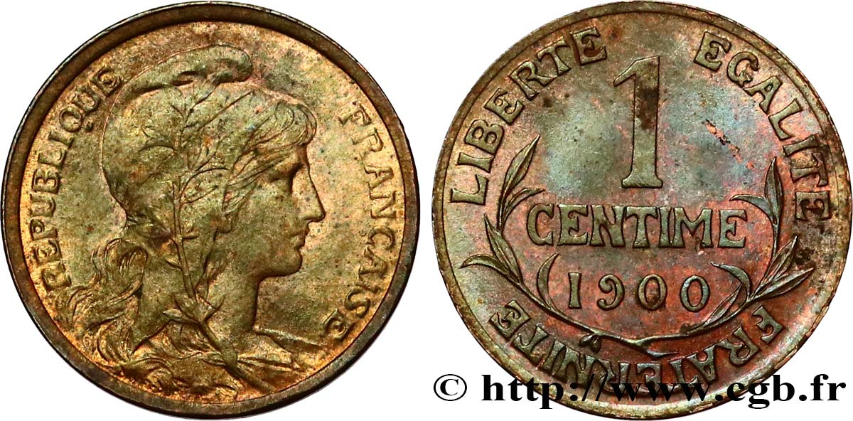 1 centime Daniel-Dupuis 1900 Paris F.105/4 SUP 