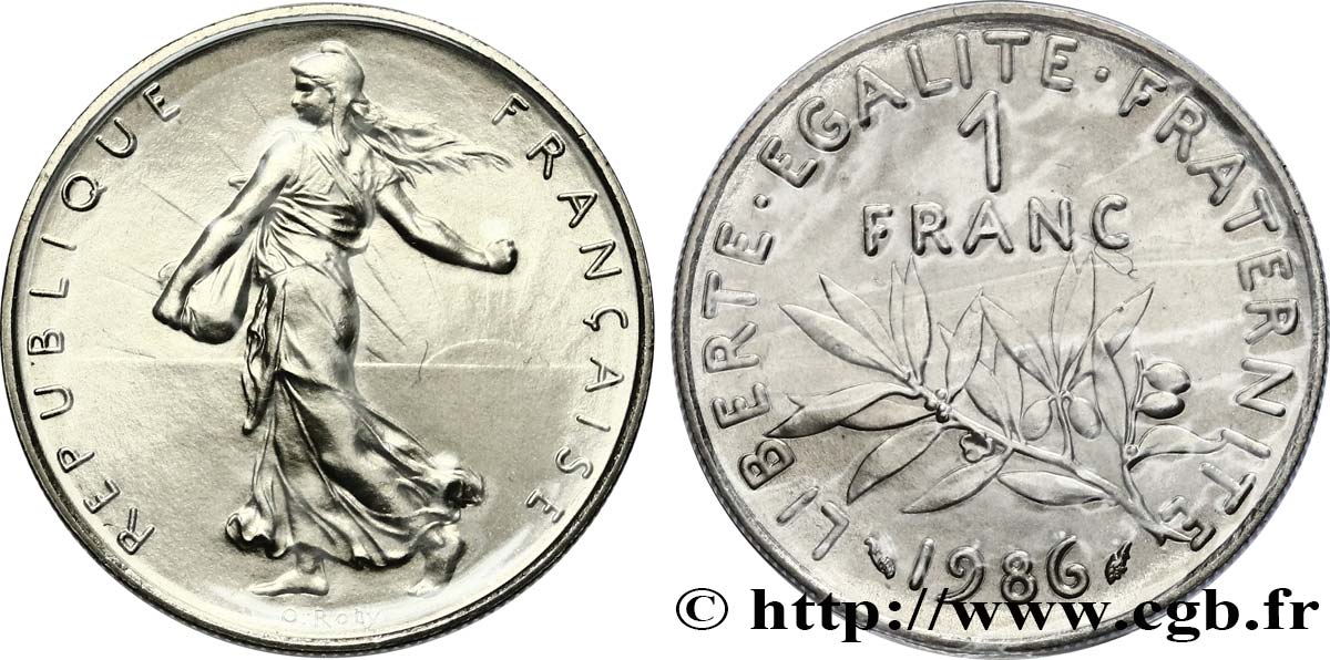 1 franc Semeuse, nickel 1986 Pessac F.226/31 MS 