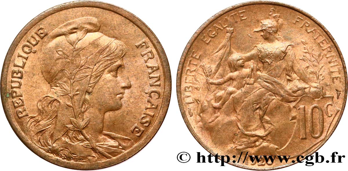 10 centimes Daniel-Dupuis 1920  F.136/29 SUP60 