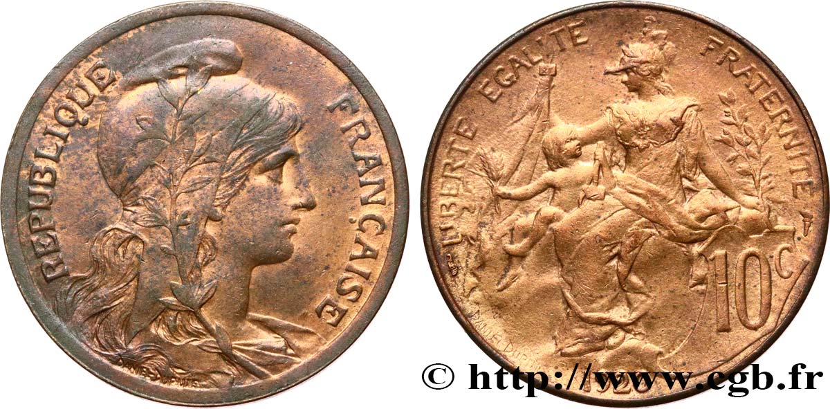 10 centimes Daniel-Dupuis 1920  F.136/29 TTB53 