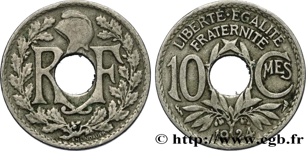 10 centimes Lindauer 1924 Poissy F.138/11 TB20 